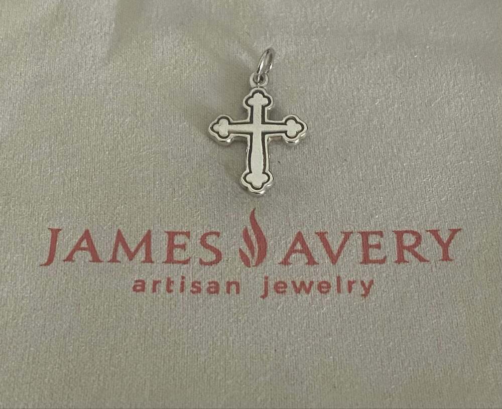 James Avery Retired Budded Cross Pendant/Charm